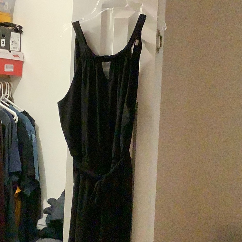 Elegant Black Halter Style Jumpsuit